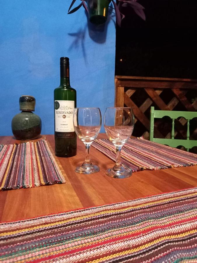 Chales Encantos De Cunha Azul Luaran gambar
